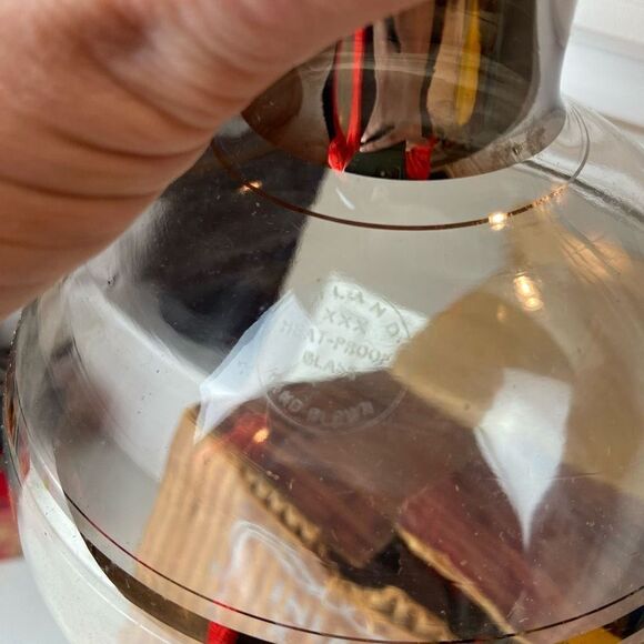 1950's Inland Hand-Blown Heat Proof Glass Coffee Carafe w/ Original Box - Picture 11 of 12